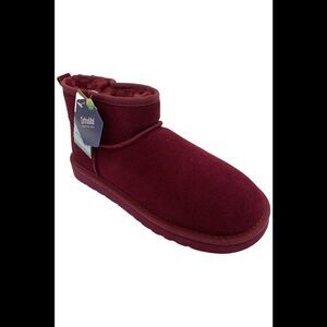 Lamo Women's Kora Short Water Resistant Suede Boots Wine - Medium
